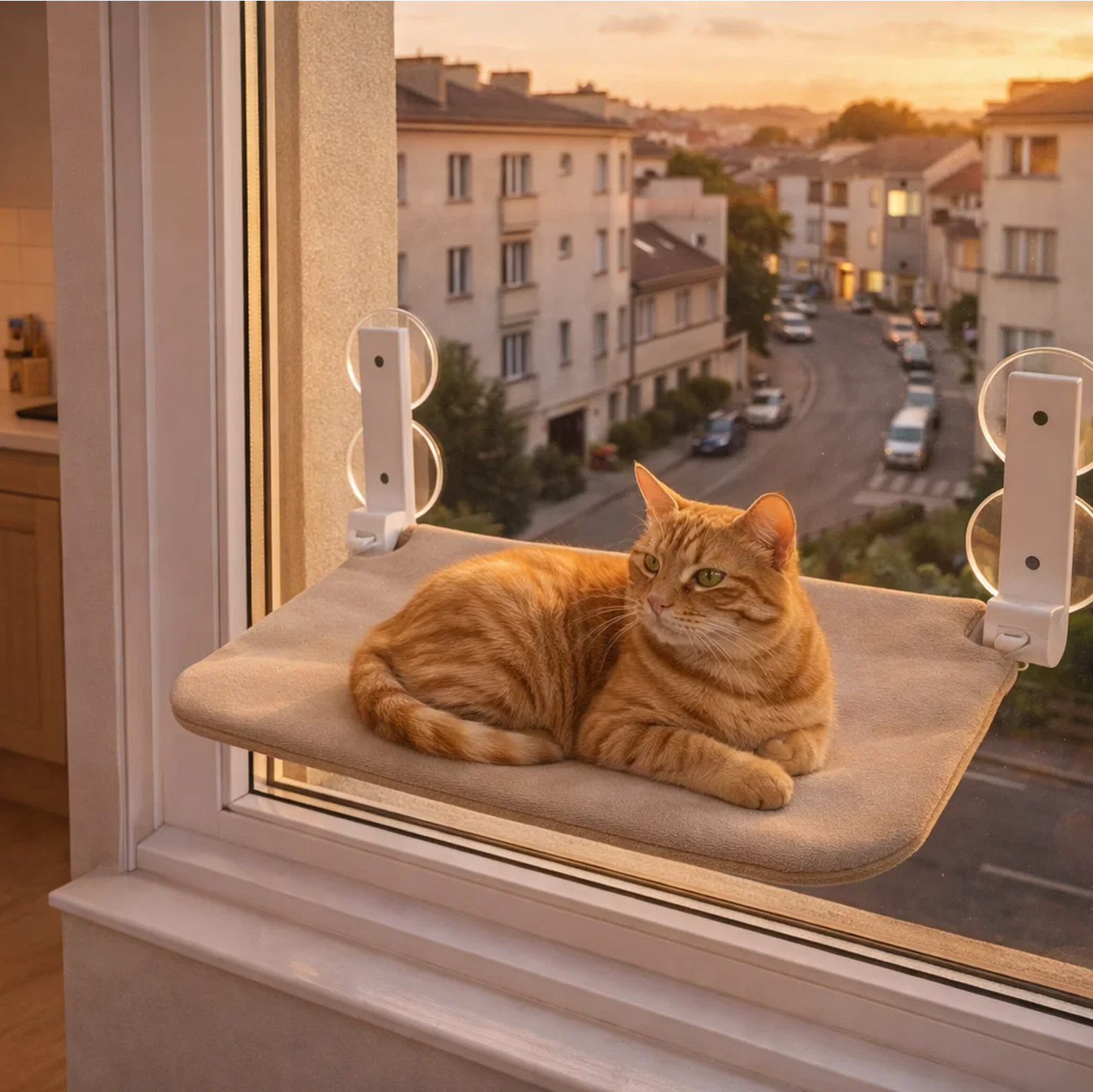 Hamac de fenêtre pour chat - supporte jusqu'à 20kg